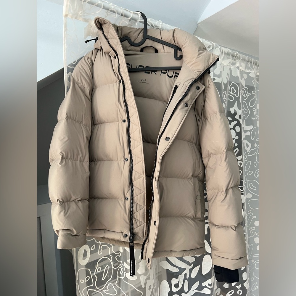 Aritzia Super puff original modern taupe